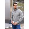 COOFANDY Men’s Casual Slim Fit Pullover Sweater Knitted Thermal Sweatshirt(Grey)