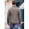 COOFANDY Men’s Casual Slim Fit Pullover Sweater Knitted Thermal Sweatshirt(Pale Grey)