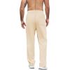 COOFANDY Mens Casual Sweatpants Open Bottom Lounge Pants Lightweight Baggy Workout Yoga Track Pants(Beige)