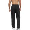COOFANDY Mens Casual Sweatpants Open Bottom Lounge Pants Lightweight Baggy Workout Yoga Track Pants(Black)