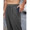 COOFANDY Mens Casual Sweatpants Open Bottom Lounge Pants Lightweight Baggy Workout Yoga Track Pants(Dark Grey)