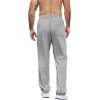 COOFANDY Mens Casual Sweatpants Open Bottom Lounge Pants Lightweight Baggy Workout Yoga Track Pants(Light Grey)