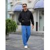 COOFANDY Mens Casual Sweatpants Open Bottom Lounge Pants Lightweight Baggy Workout Yoga Track Pants(Royal Blue)