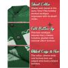 COOFANDY Men’s Christmas Cardigans Ugly Xmas Sweaters Reindeer Snowflake Shawl Collar Knitted Cardigan Sweater(A – Green – a)