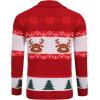 COOFANDY Men’s Christmas Cardigans Ugly Xmas Sweaters Reindeer Snowflake Shawl Collar Knitted Cardigan Sweater(A – Red – C)