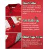 COOFANDY Men’s Christmas Cardigans Ugly Xmas Sweaters Reindeer Snowflake Shawl Collar Knitted Cardigan Sweater(A – Red – C)