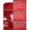 COOFANDY Men’s Christmas Cardigans Ugly Xmas Sweaters Reindeer Snowflake Shawl Collar Knitted Cardigan Sweater(A – Red – a)