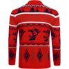 COOFANDY Men’s Christmas Cardigans Ugly Xmas Sweaters Reindeer Snowflake Shawl Collar Knitted Cardigan Sweater(Red Elk)
