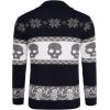COOFANDY Men’s Christmas Cardigans Ugly Xmas Sweaters Reindeer Snowflake Shawl Collar Knitted Cardigan Sweater(Skeleton)