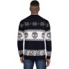 COOFANDY Men’s Christmas Cardigans Ugly Xmas Sweaters Reindeer Snowflake Shawl Collar Knitted Cardigan Sweater(Skeleton)