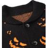 COOFANDY Men’s Christmas Cardigans Ugly Xmas Sweaters Reindeer Snowflake Shawl Collar Knitted Cardigan Sweater(Yellow Pumpkin)