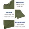 COOFANDY Mens Cotton Henley T-Shirts Short Sleeve Button Casual Basic Tees Work Shirts with Split Side(B-2 Pack Black/Army Green)