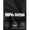 COOFANDY Men’s Cotton Linen Pants Casual Harem Pants Elastic Waist Beach Boho Yoga Trousers(Black)