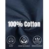 COOFANDY Men’s Cotton Linen Pants Casual Harem Pants Elastic Waist Beach Boho Yoga Trousers(Navy Blue)