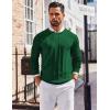 COOFANDY Men’s Crew Neck Sweater Long Sleeve Ribbed Knit Dress Sweaters Casual Slim Fit Pullover(Green)
