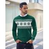 COOFANDY Men’s Crew Neck Sweater Slim Fit Lightweight Sweatshirts Knitted Pullover for Casual Or Dressy Wear(Christmas Green)