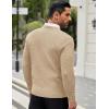 COOFANDY Men’s Crew Neck Sweater Slim Fit Lightweight Sweatshirts Knitted Pullover for Casual Or Dressy Wear(Khaki)