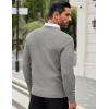COOFANDY Men’s Crew Neck Sweater Slim Fit Lightweight Sweatshirts Knitted Pullover for Casual Or Dressy Wear(Light Gray)