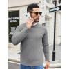 COOFANDY Mens Crew Neck Sweaters Long Sleeve Lightweight Knit Dress Pullover Sweaters(Grey)