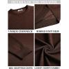 COOFANDY Men’s Crewneck Sweater Casual Dress Pullover Sweater Slim Fit Lightweight Long Sleeve Raglan Sweaters(Brown)