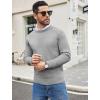COOFANDY Men’s Crewneck Sweater Casual Dress Pullover Sweater Slim Fit Lightweight Long Sleeve Raglan Sweaters(Light Grey)