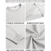 COOFANDY Men’s Crewneck Sweater Casual Dress Pullover Sweater Slim Fit Lightweight Long Sleeve Raglan Sweaters(White)