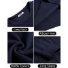 COOFANDY Men’s Crewneck Sweater Waffle Textured Pullover Sweaters Soft Midweight Knitted Sweaters(Navy Blue)