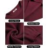 COOFANDY Men’s Crewneck Sweater Waffle Textured Pullover Sweaters Soft Midweight Knitted Sweaters(Wine Red)