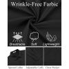 COOFANDY Mens Dress Shirt Long Sleeve Button Down Shirts Business Casual Wrinkle Free Shirts with Pocket(Black)