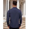 COOFANDY Mens Dress Shirt Long Sleeve Button Down Shirts Business Casual Wrinkle Free Shirts with Pocket(Blue Purple)