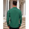 COOFANDY Mens Dress Shirt Long Sleeve Button Down Shirts Business Casual Wrinkle Free Shirts with Pocket(Bright Green)