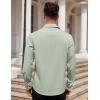 COOFANDY Mens Dress Shirt Long Sleeve Button Down Shirts Business Casual Wrinkle Free Shirts with Pocket(Light Green)