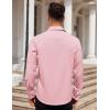 COOFANDY Mens Dress Shirt Long Sleeve Button Down Shirts Business Casual Wrinkle Free Shirts with Pocket(Pink)