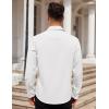 COOFANDY Mens Dress Shirt Long Sleeve Button Down Shirts Business Casual Wrinkle Free Shirts with Pocket(White)