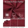 COOFANDY Mens Dress Shirt Long Sleeve Button Down Shirts Business Casual Wrinkle Free Shirts with Pocket(Wine Red)
