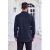 COOFANDY Mens Dress Shirt Long Sleeve Wrinkle Free Formal Shirts Business Casual Button Down Shirts(Dark Blue)