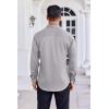 COOFANDY Mens Dress Shirt Long Sleeve Wrinkle Free Formal Shirts Business Casual Button Down Shirts(Light Grey)
