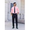COOFANDY Mens Dress Shirt Long Sleeve Wrinkle Free Formal Shirts Business Casual Button Down Shirts(Light Pink)