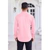 COOFANDY Mens Dress Shirt Long Sleeve Wrinkle Free Formal Shirts Business Casual Button Down Shirts(Light Pink)