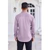 COOFANDY Mens Dress Shirt Long Sleeve Wrinkle Free Formal Shirts Business Casual Button Down Shirts(Light Purple)