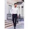 COOFANDY Mens Dress Shirt Long Sleeve Wrinkle Free Formal Shirts Business Casual Button Down Shirts(White)