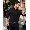 COOFANDY Mens Dress Shirts Long Sleeve Business Casual Button Down Shirts Regular Fit Formal Shirts(Black)