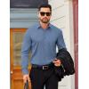 COOFANDY Mens Dress Shirts Long Sleeve Business Casual Button Down Shirts Regular Fit Formal Shirts(Grey Blue)