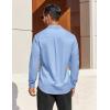 COOFANDY Mens Dress Shirts Long Sleeve Business Casual Button Down Shirts Regular Fit Formal Shirts(Light Blue)