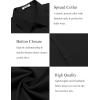 COOFANDY Mens Dress Shirts Short Sleeve Regular Fit Lightweight Untucked Button Down Shirt(Black)