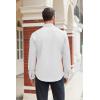 COOFANDY Mens Dress Shirts Wrinkle Free Long Sleeve Button Down Shirts Formal Business Shirt(A White)