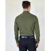 COOFANDY Mens Dress Shirts Wrinkle Free Long Sleeve Button Down Shirts Formal Business Shirt(Army Green)