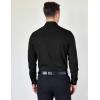 COOFANDY Mens Dress Shirts Wrinkle Free Long Sleeve Button Down Shirts Formal Business Shirt(Black)