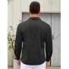 COOFANDY Mens Dress Shirts Wrinkle Free Long Sleeve Button Down Shirts Formal Business Shirt(Black Onyx)