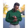 COOFANDY Mens Dress Shirts Wrinkle Free Long Sleeve Button Down Shirts Formal Business Shirt(Dark Green)